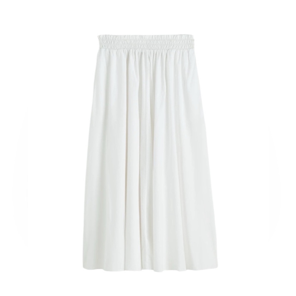 Madewell White A-Line Skirt